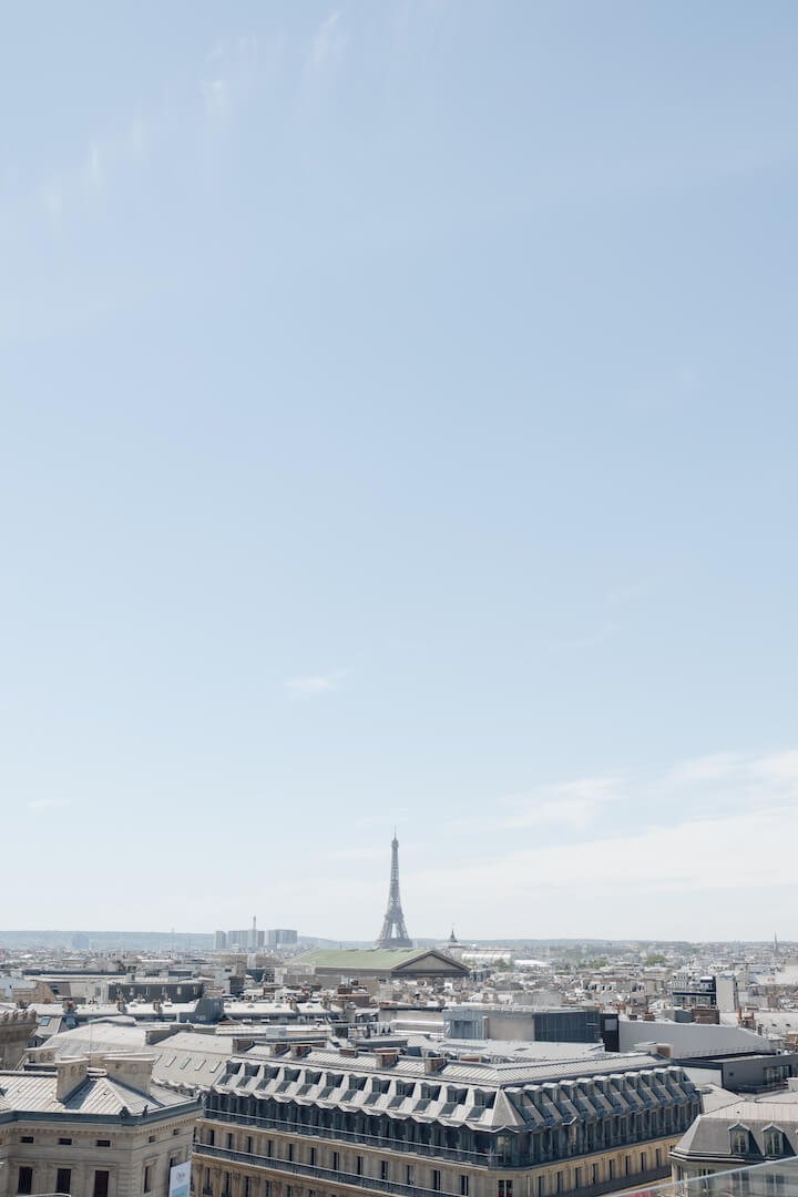 Engagement photos in Paris, candid couple portrait