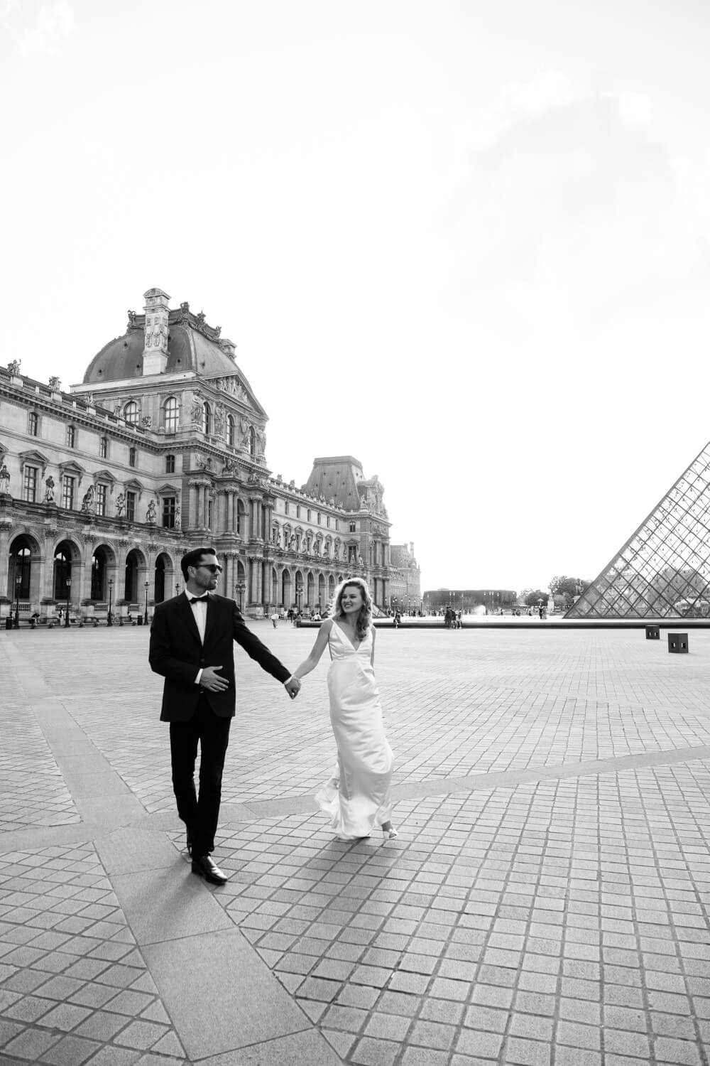 Just-engaged couple photographed in Paris