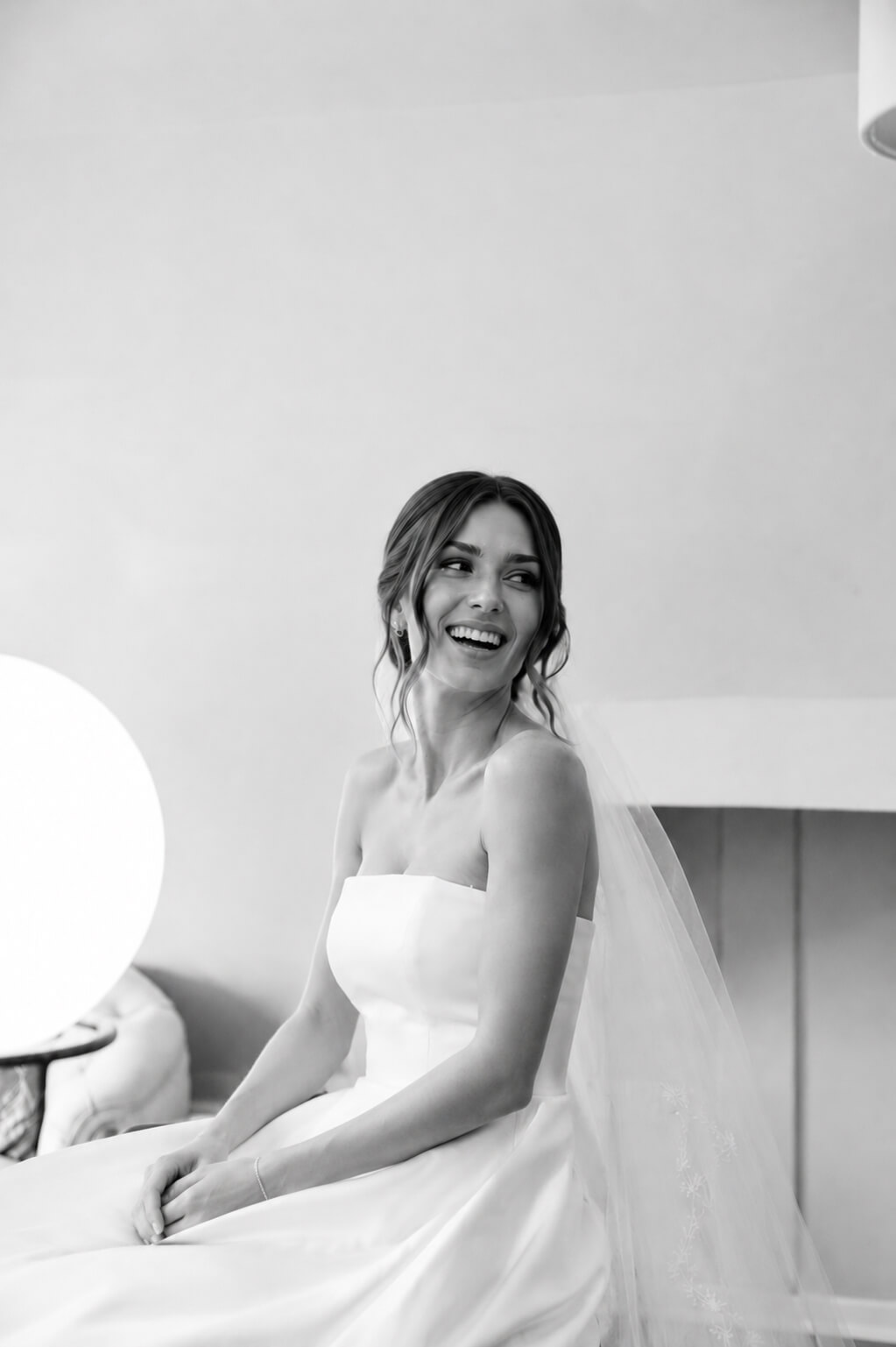 Bride ready on her wedding day