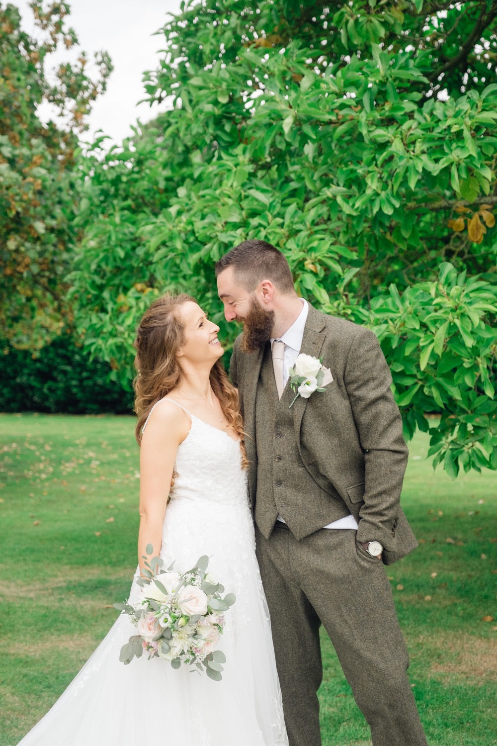 Annabelle and Matt in the Netley Hall grounds