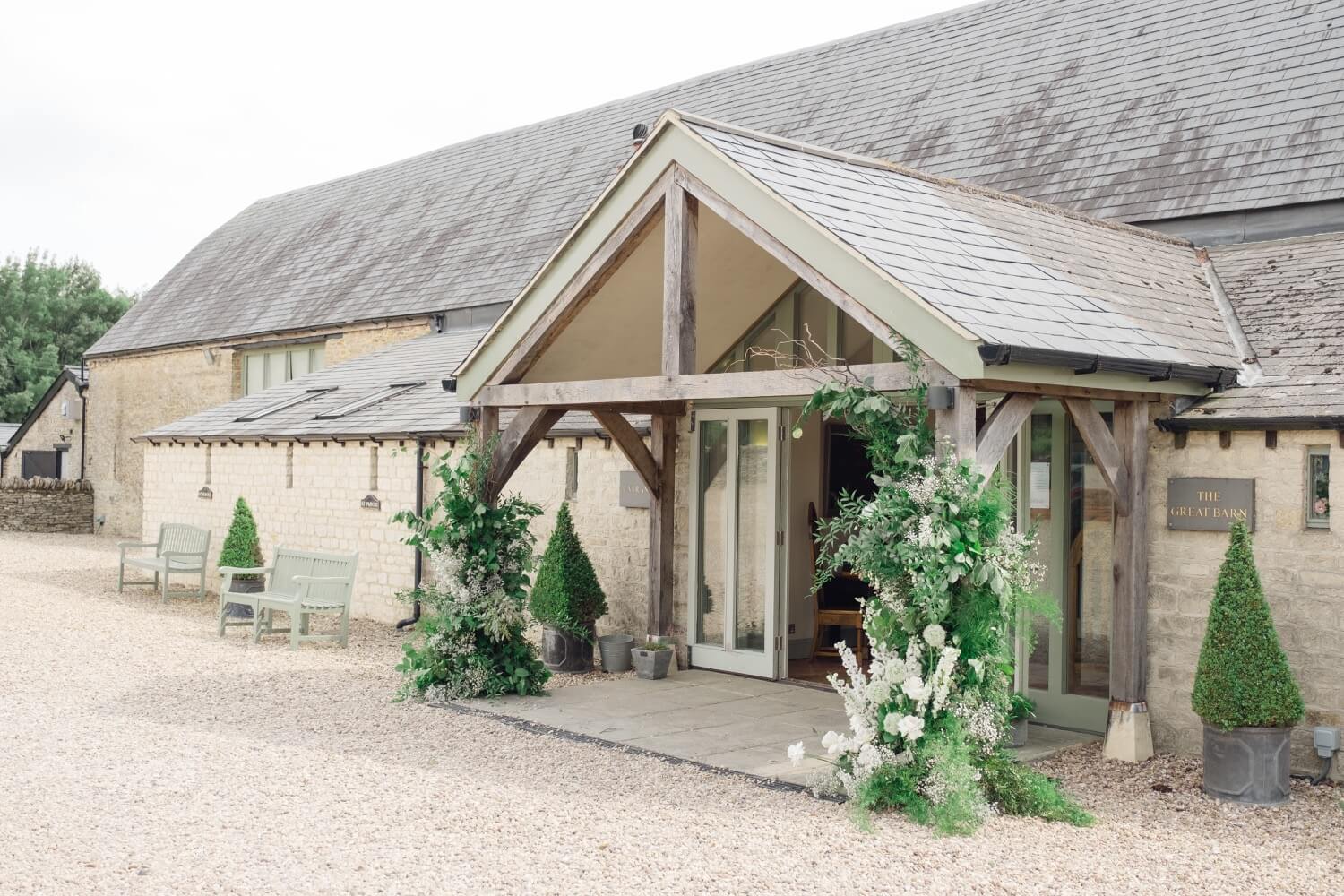 The Great Barn wedding venue, Aynho, Oxfordshire