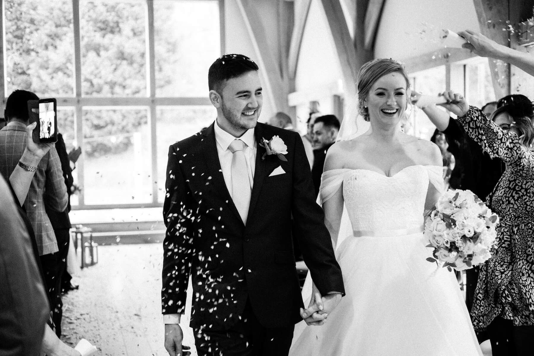 The ceremony at The Mill Barns, Shropshire