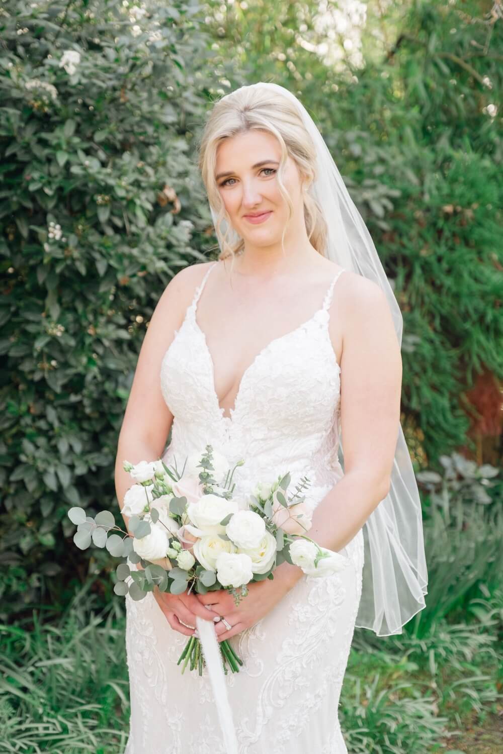 Portrait of the bride at Moxhull Hall