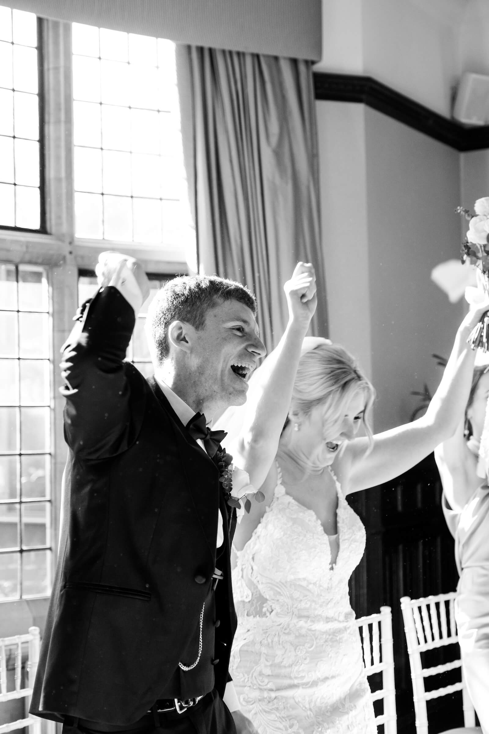 Speeches during the wedding breakfast at Moxhull Hall