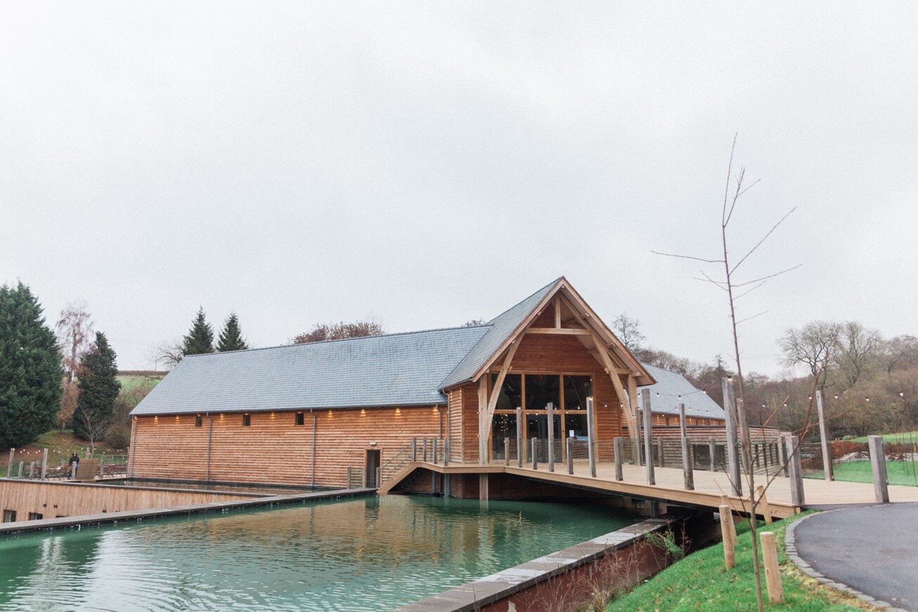 The front of The Mill Barns wedding venue, Shropshire