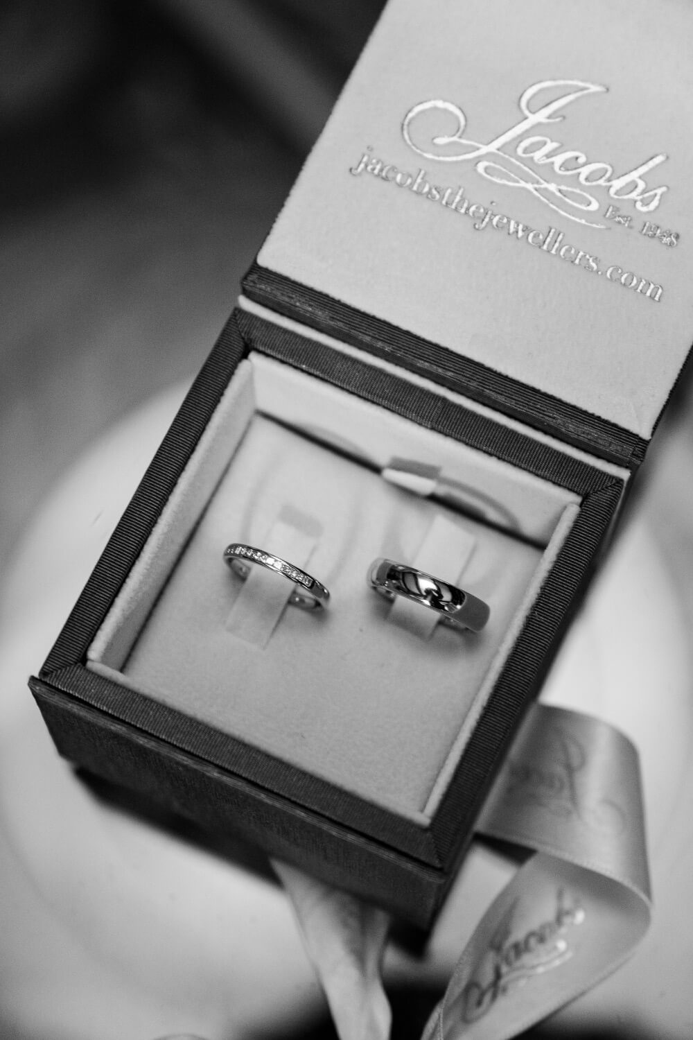 Wedding rings in the ring box