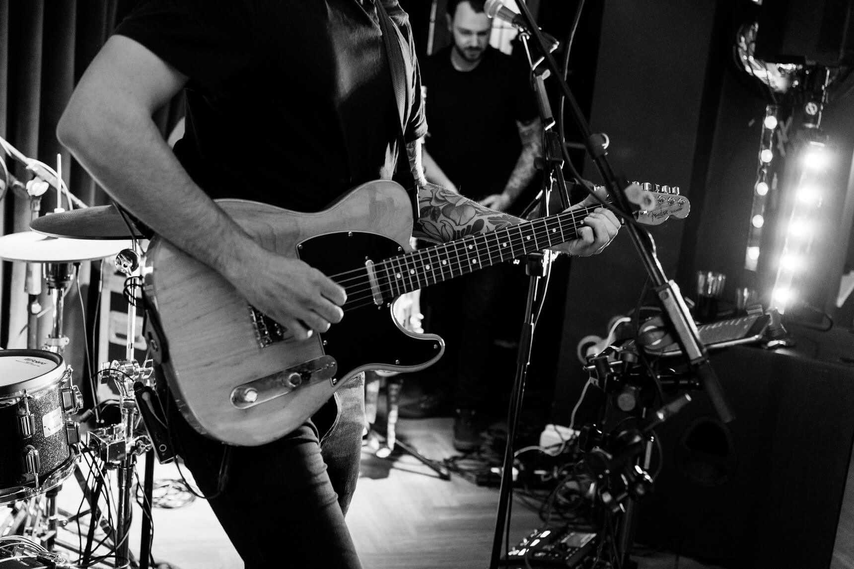 Live guitarist during the evening at The Pear Tree Purton