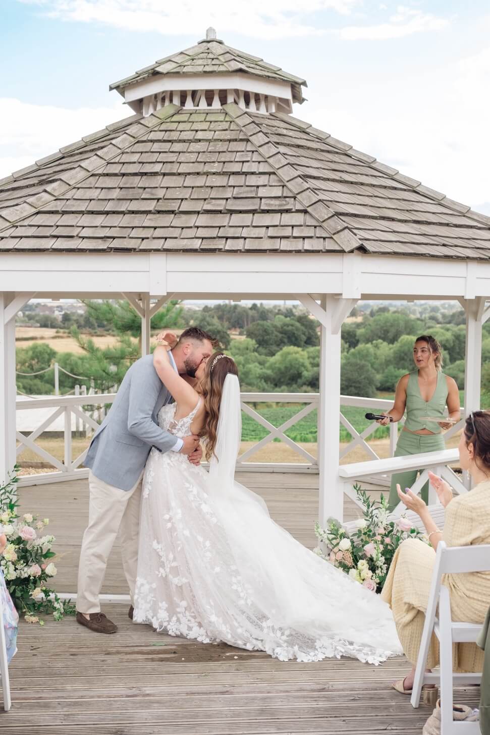 Jess and Sam's first kiss at Hencote