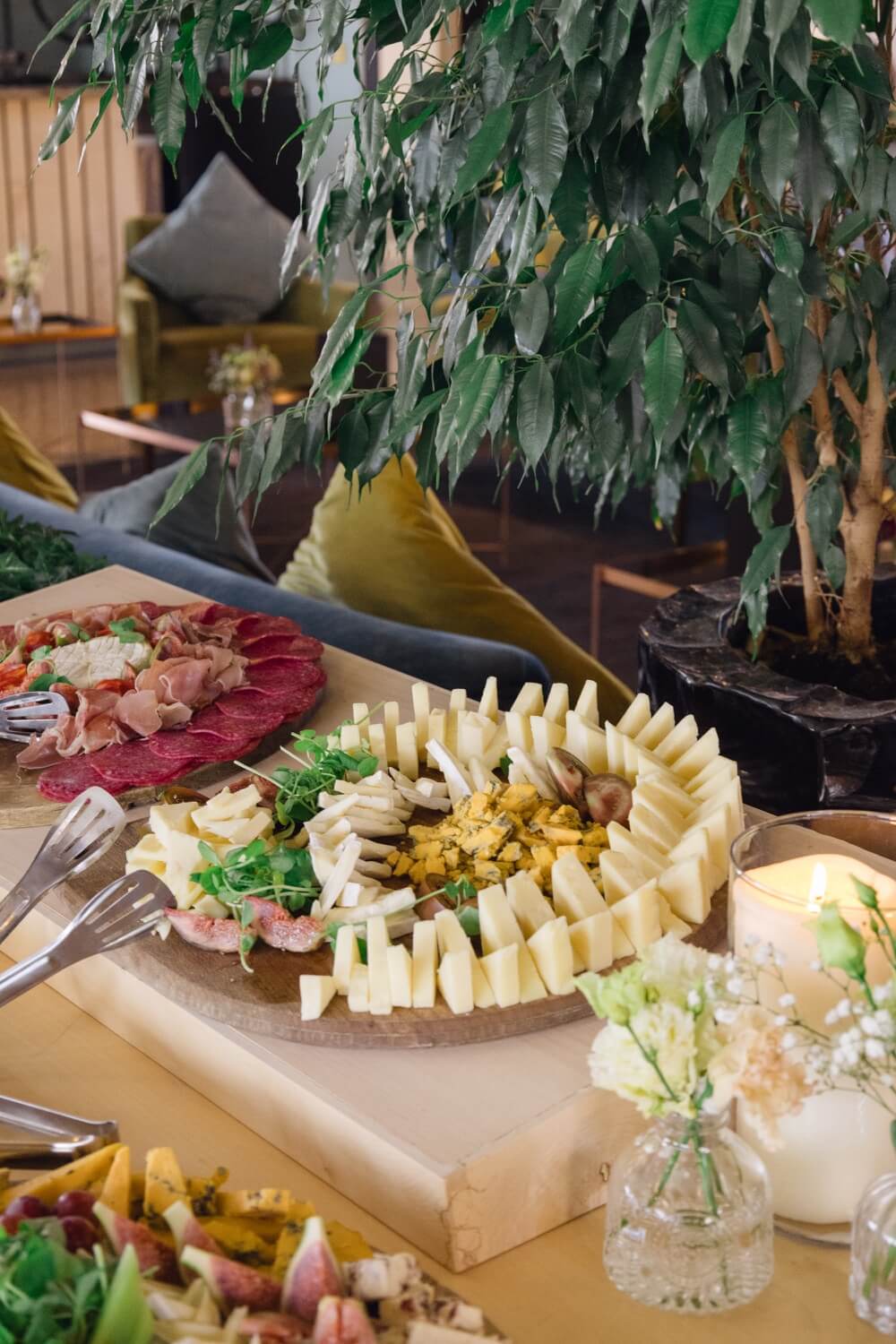 Tapas served during the drinks reception