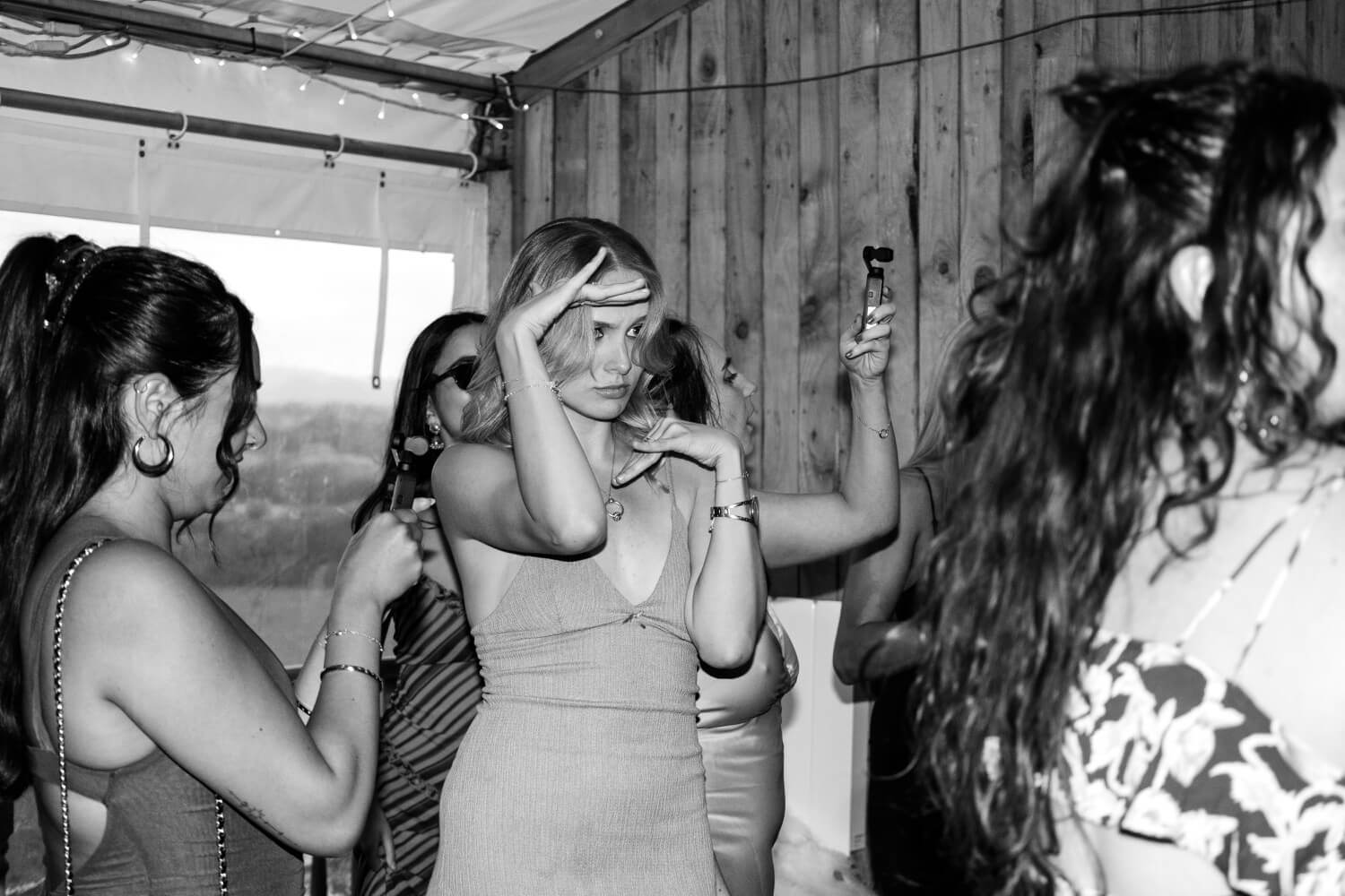 A guest posing on the dancefloor